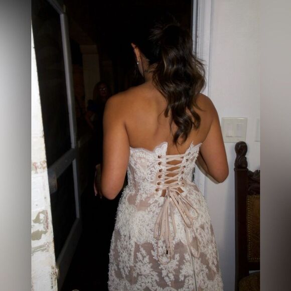 NWOT BRONX AND BANCO Maraya Blanc Lace Mini Dress - Picture 8 of 15